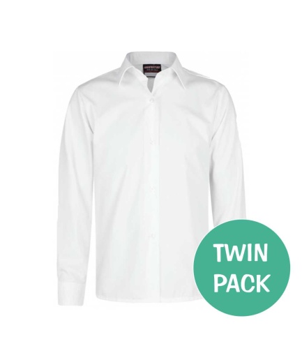 L/S WHITE BLOUSE (TWIN), Plain Stock, Bungay High School, Hobart High School, Ormiston Denes Academy, Sir John Leman High School, East Point Academy, Caister Academy