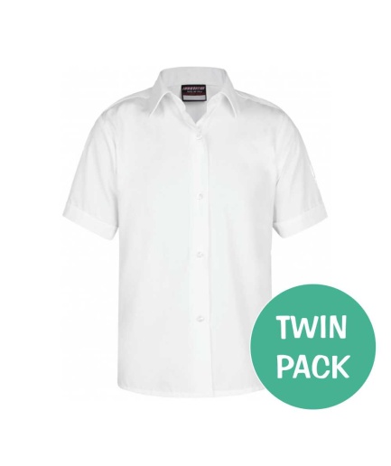 S/S WHITE BLOUSE (TWIN), Plain Stock, Bungay High School, Hobart High School, Ormiston Denes Academy, Sir John Leman High School, East Point Academy, Caister Academy
