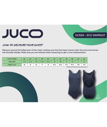 JUCO ECO SWIMSUIT, Plain Stock, The Old School Henstead