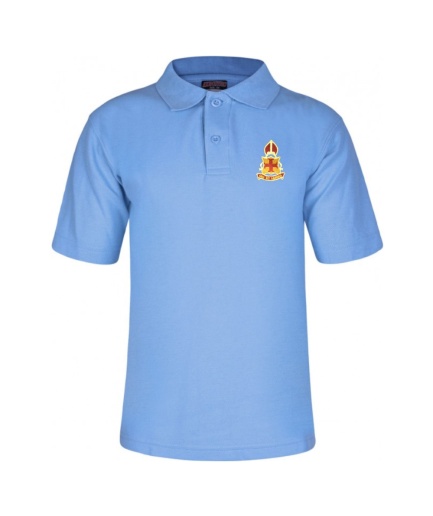 ST BENETS POLO WHITE/SKY, St Benets Primary School
