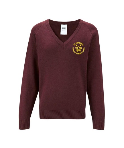 ST EDMUNDS V-NECK JUMPER, St Edmunds Primary