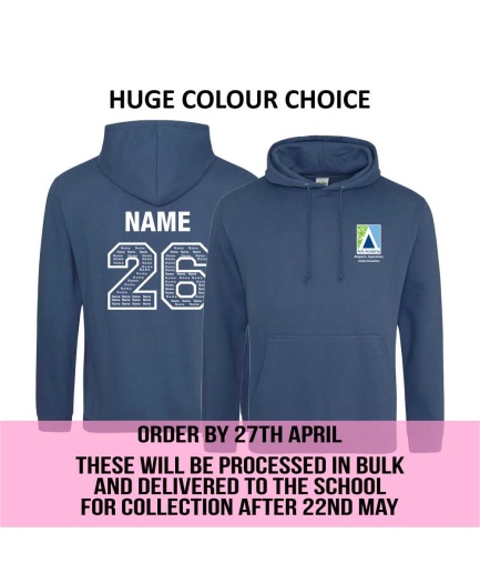 ACLE ACADEMY LEAVERS HOODY, Acle Academy, Free delivery to schools