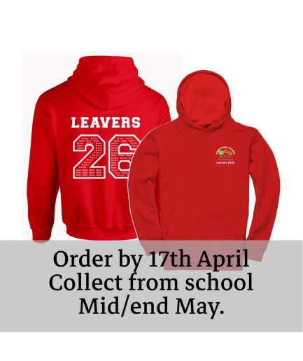 GUNTON LEAVERS HOODY, Gunton Primary, Free delivery to schools